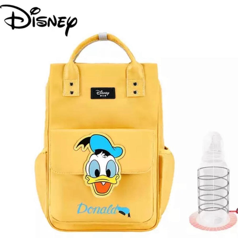 Disney Donald Duck Diaper Bag Mommy Backpack & USB Bottle Warmer